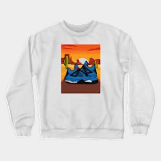 Retro4 blue in twilight Crewneck Sweatshirt